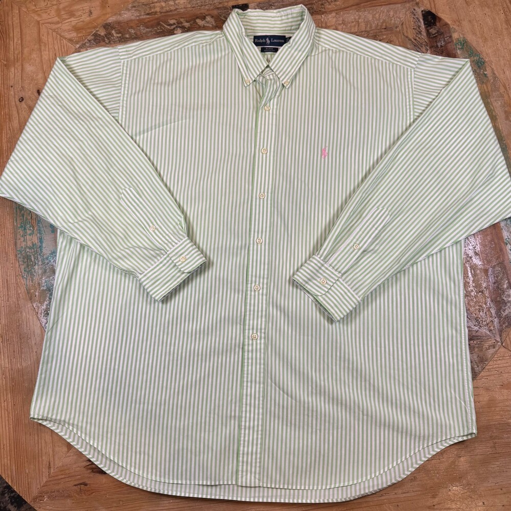 Ralph Lauren vintage 90s Blake button down XXL preppy baggy streetwear pink pony